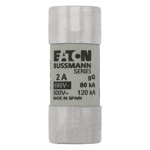 Eaton - Zylindrische Sicherung Sicherungseinsatz Nieders. CYLINDRICA#C22G2 2A AC 690V 80kA − 10 Stück
