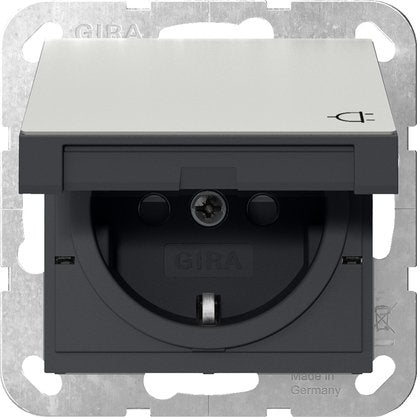 Gira - Steckdose SCHUKO-Steckd. KD + SH 4414600 Edelstahl