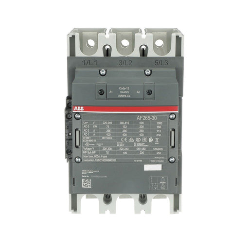 ABB Stotz S&J - Leistungsschütz zum Schalten von Wechselstrom Schütz AF265-30-11-13 100-250V 50/60Hz/DC