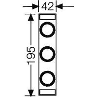 Hensel - D-Sicherungssockel Sicherungselement Mi RS 27 3p. 25A E27 DII − 1 Stück
