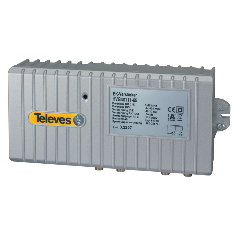 Televes - BK-Verstärker Guß 40/30dB HVG40111-65 5-1006MHz RK 30dB