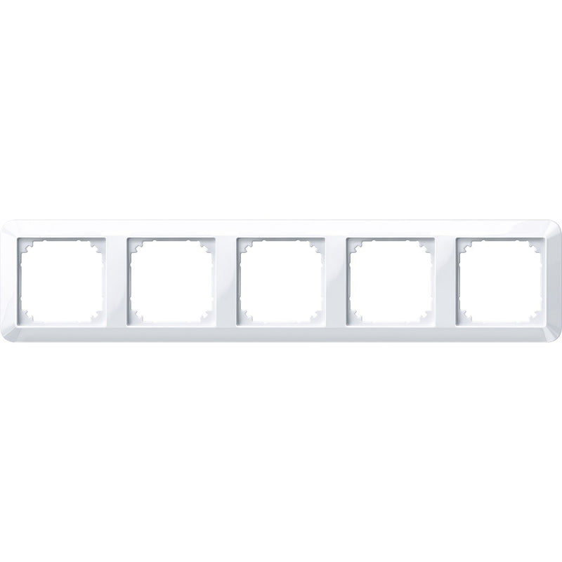 Merten - Abdeckrahmen Rahmen 5f.aws/gl 389525 waage/senkrecht