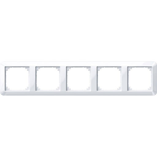 Merten - Abdeckrahmen Rahmen 5f.aws/gl 389525 waage/senkrecht