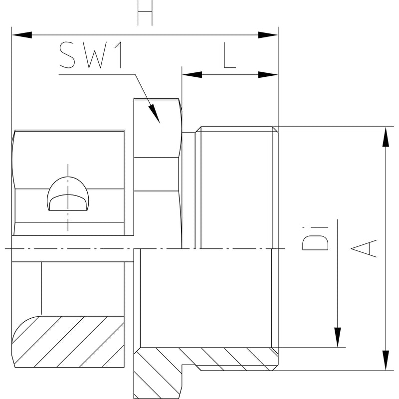 Jacob - Druckschraube MS-Klemmbacken 19.209 DR.SCHR.9 − 100 Stück