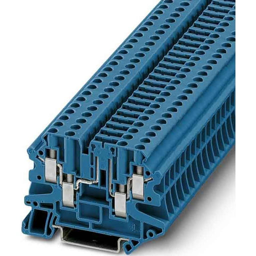 Phoenix Contact - Trenn- und Messtrenn-Reihenklemme Durchgangsreihenklemme UT 4-QUATTRO-TG BU 0,14-6qmm, 6,2mm, bl − 50 Stück