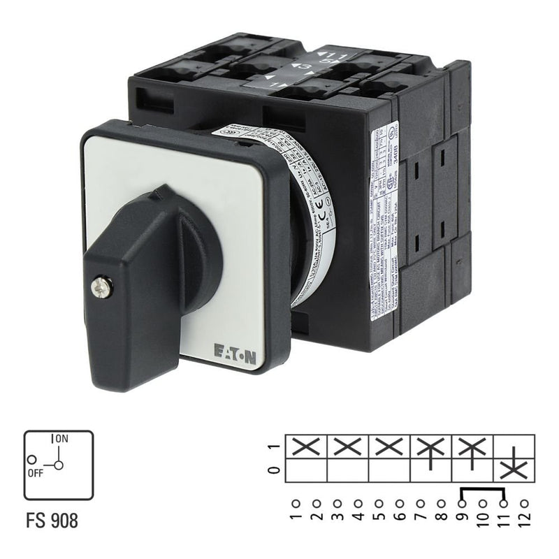 Eaton - Lasttrennschalter EIN-AUS-Schalter T3-3-8901/E 3polig+N 1S1Ö 32A