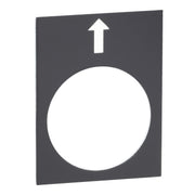 Schneider Electric - Bezeichnungsschild für Befehlsgeräte Symbolschild ZB2BY2910 sw
