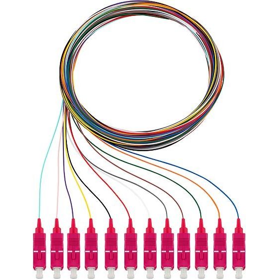 Rutenbeck - LWL-Pigtail Pigtails 12xSC OM4 2m OM4, 2m