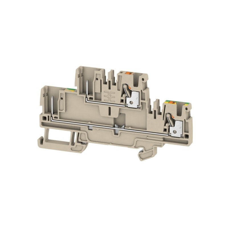 Weidmüller - Durchgangs-Reihenklemme Reihenklemmen APGTB2.52TFT-PE 4C/2 A-Reihe Universal − 50 Stück