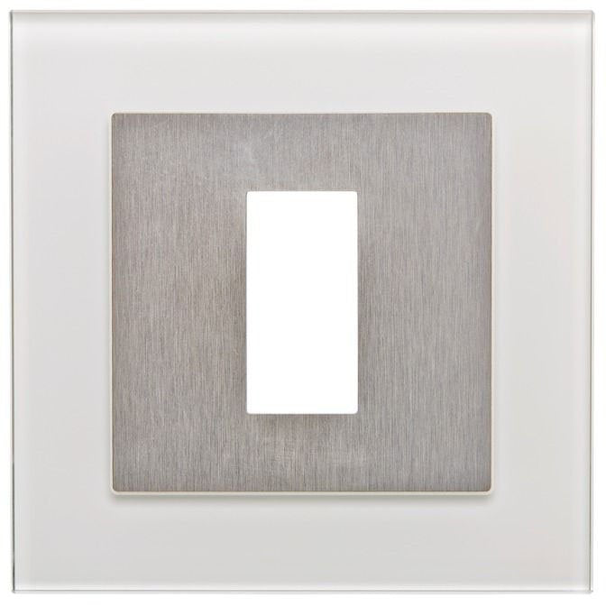 Ekey (AT) - Abdeckrahmen Abdeckung FS UP 101 702 IP44 glas weiß
