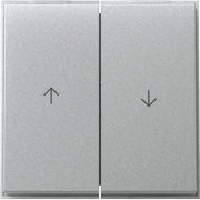 Gira - Abdeckung/Bedienelement für Installationsschalterprogramme Wippe 2f Pfeil 329465 (WG UP) F Alu