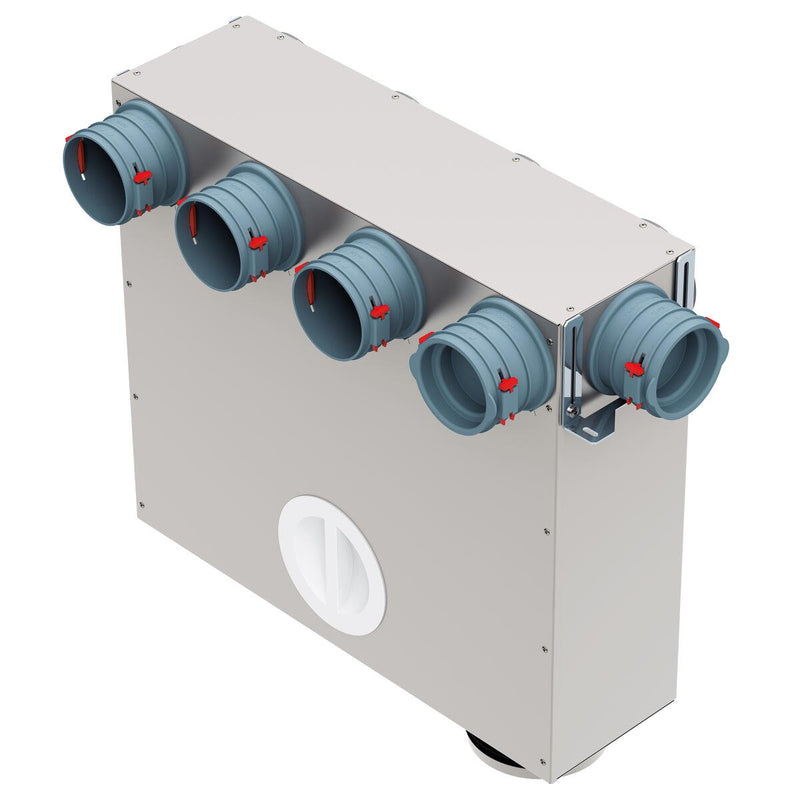 Helios Ventilatoren - Zubehör/Ersatzteile für Ventilatoren FlexPipe Multi- FRS-MVK 4+1-75/125 VerteilerkRd75/DN125