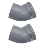 Vaillant - Einwandiges Abgasformstück 2 Anschlüsse Bogen 45 Grad 0020042766 (VE2) f. starre Abgasleit