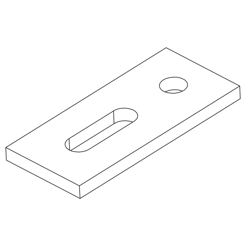 K2 - Photovoltaik-Verbindungs- und Befestigungselement Aluminium Adapterblech 2002544 Für Schraube M10 − 1 Stück