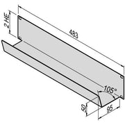 Schroff - Komponente für Verdrahtung, Kabeleinführung und -fixierung (Gehäuse/Schaltschr.) 19"Kabelwanne 21126477 1HE Zubehör