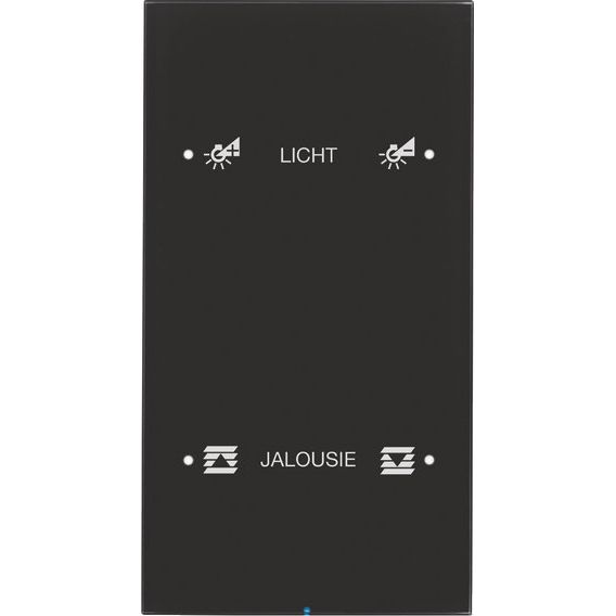 Berker - Bussystem-Tastsensor Touch-Sensor 2fach 75142155 Glas schwarz