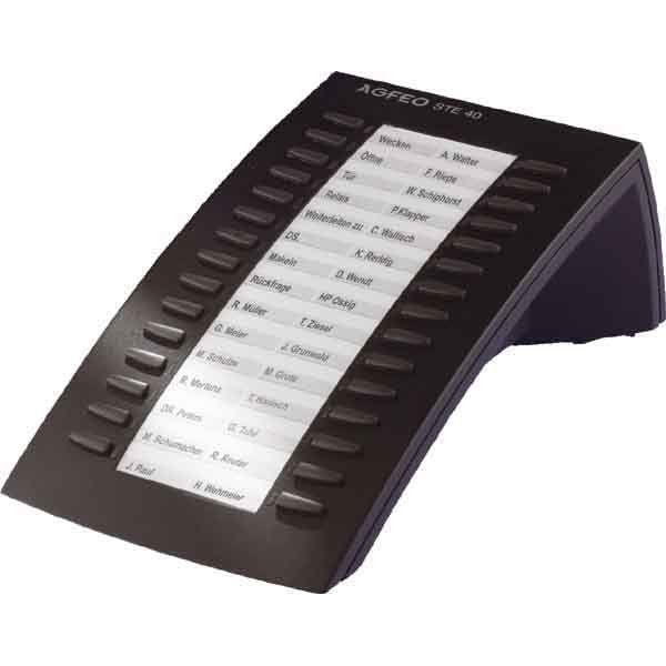 Agfeo - Zubehör/Ersatzteile für schnurgebundenes Telefon Erweiterg. für ST31 / ST40 STE 40 sw schwarz  − 1 Stück
