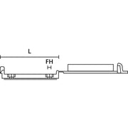 HellermannTyton - Befestigungssockel und -element für Kabelbinder Flachbandkabelhalter FKH25A-HIR-BK-C1 L=31,0mm sw − 100 Stück