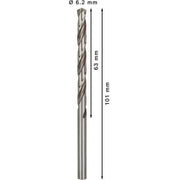 Bosch - Bohrer PRO Metal HSS-G 2608595067 Spiralbohrer 6,2 x