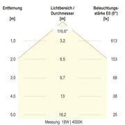 EVN Lichttechnik - Decken-/Wandleuchte LED-Anbauleuchte AP35300125S CCT Switch