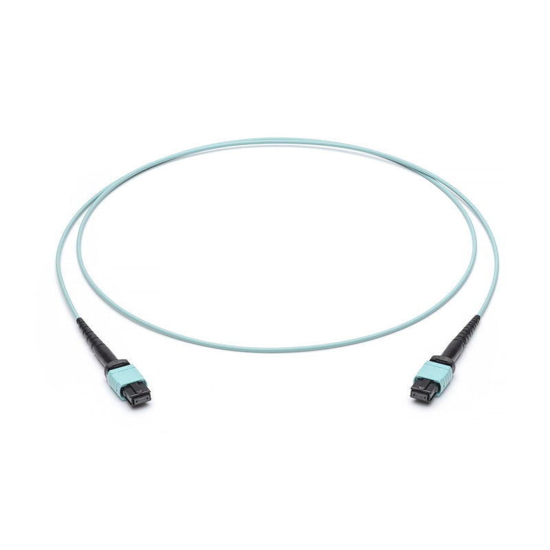Corning - Patchkabel LWL LWL-Patchkabel 8F MPO PC JEBEB08QEZ-NB010M BU/BU OM4 10m türkis