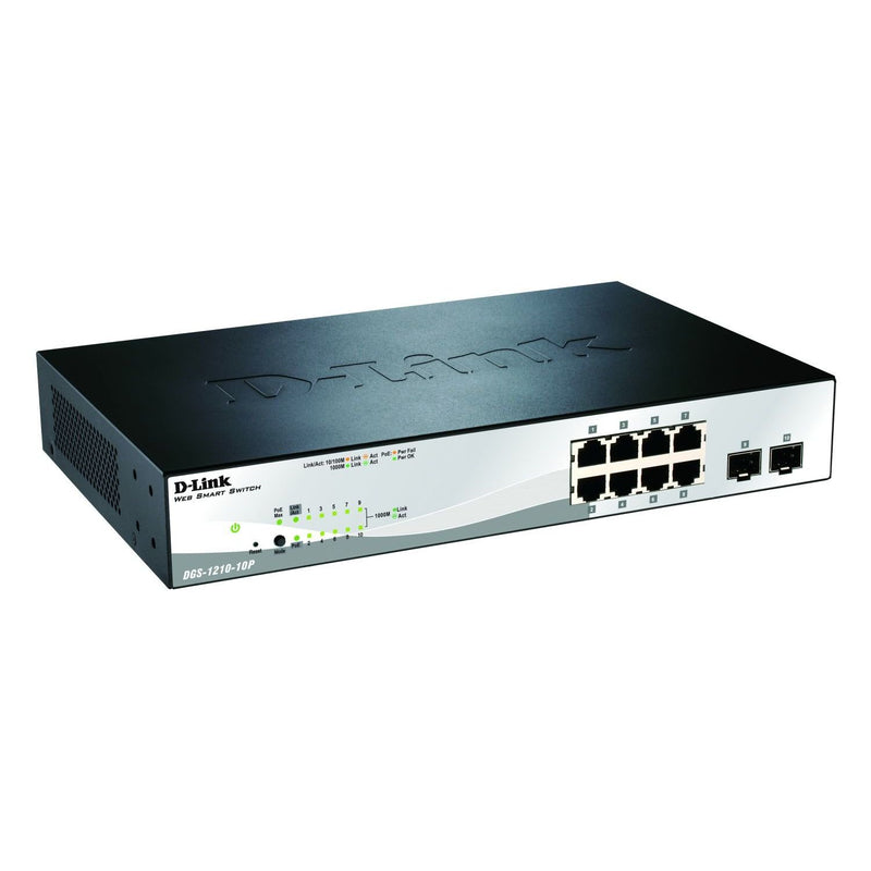 DLink - Netzwerk Switch 10-Port PoE Gigabit Switch DGS-1210-10P/E Layer 2 managed