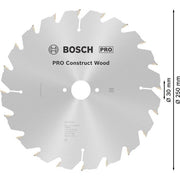 Bosch - Kreissägeblatt PRO Construct Wood 2608641774 Kreissägeblatt 250 x
