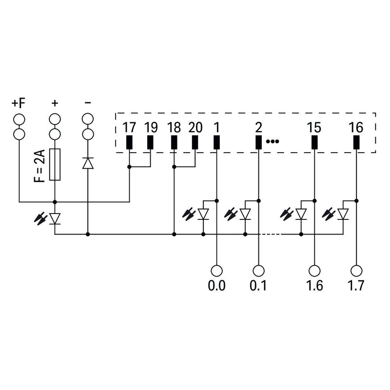 WAGO - Übergabemodul 704-2004 DIN 41651