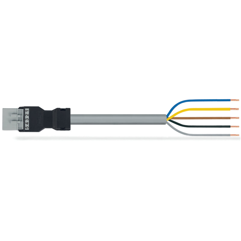 WAGO - Konfektionierte Leitung für steckbare Gebäudeinstallation konfekt. Anschlussleitung 891-8995/206-203 Eca,Stecker