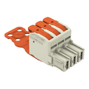 WAGO - Ein- und mehrpolige Klemmenleiste 1-Leiter-Federleiste Hebel 832-1103/343-000 Push-inCAGECLAMP,lgr − 15 Stück