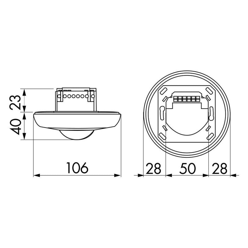 BEG Brück Electronic - Bewegungsmelder/Präsenzmelder komplett Bewegungsmelder PD3N-2C-UP