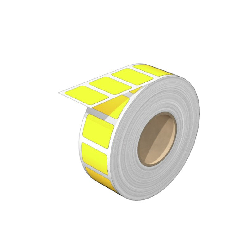 Weidmüller - Kennzeichnungsmaterial Gerätemarkierer, Etikett SM 27/18MM GE VPE100 27x18mm gelb − 100 Stück