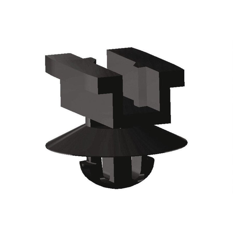 HellermannTyton - Befestigungssockel und -element für Kabelbinder Halter mit Steckeraufnahme 151-00840(10000) für Rundlöcher − 10000 Stück