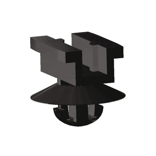 HellermannTyton - Befestigungssockel und -element für Kabelbinder Halter mit Steckeraufnahme 151-00840(10000) für Rundlöcher − 10000 Stück