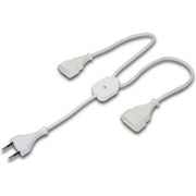 Hera - Elektrisches Zubehör/Ersatzteile für Leuchten Euro Y-Verteiler 21503160101 Stecker+2Buchsen