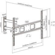 Goobay - Halterung für Audio-/Videosysteme TV-Wandhalterung 49745 FULLMOTION L