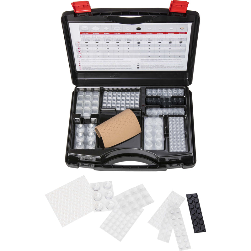 3M - Schock-Puffer Elastikpuffer Koffer SET 017 700St, tranp. u. sw