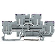 WAGO - Durchgangs-Reihenklemme 4-Pin-Doppelstock-Basiskl. 870-158 − 50 Stück