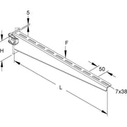 Niedax - Ausleger für Kabeltragsystem Ausleger KTT 600