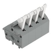 WAGO - Leiterplattenklemme Klemmleiste 256-404 0,08-2,5qmm grau,4po − 200 Stück