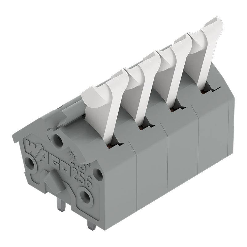 WAGO - Leiterplattenklemme Klemmleiste 256-404 0,08-2,5qmm grau,4po − 200 Stück