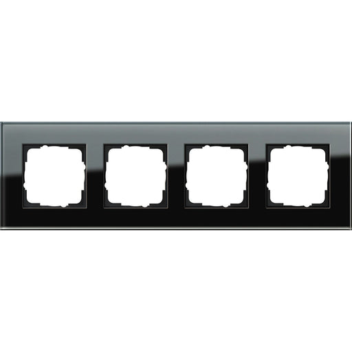 Gira - Abdeckrahmen 4f. sw-glas 021405 Esprit