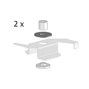 LTS Licht&Leuchten - Mechanisches Zubehör/Ersatzteile für Leuchten Anbauklammern STRL-Z 104 weiß VE2 weiß