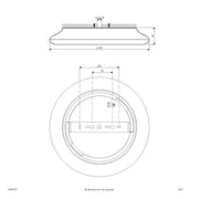 EVN Lichttechnik - Decken-/Wandleuchte LED-Anbauleuchte IP54 L40300125 3000K, 4000K, 5700K