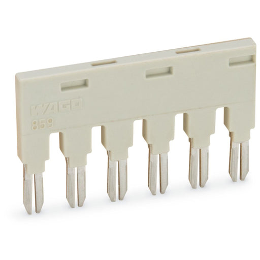 WAGO - Zubehör/Ersatzteile für Schaltrelais Brücker f.Brückungsschacht 859-406/000-029 6-fach,signalgelb − 25 Stück