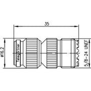 Telegärtner - Koax-Kupplung Adapter TNC-UHF (M-F) 100023859 − 5 Stück