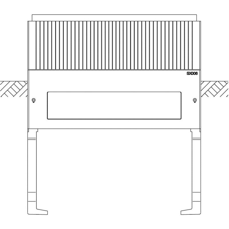 ABN - Sockel/Sockelelement (Schaltschrank) Sockel Gr.1 SX006 3-feld Höhe 900mm