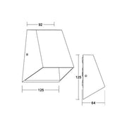Brumberg Leuchten - Decken-/Wandleuchte LED-Wandanbauleuchte 65021103 3000K, graphit