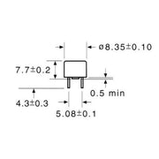Scharnberger+Hasenbein - Zylindrische Sicherung Kleinstsicherung 8,35x7,7 62844 träge 250V 1A − 10 Stück