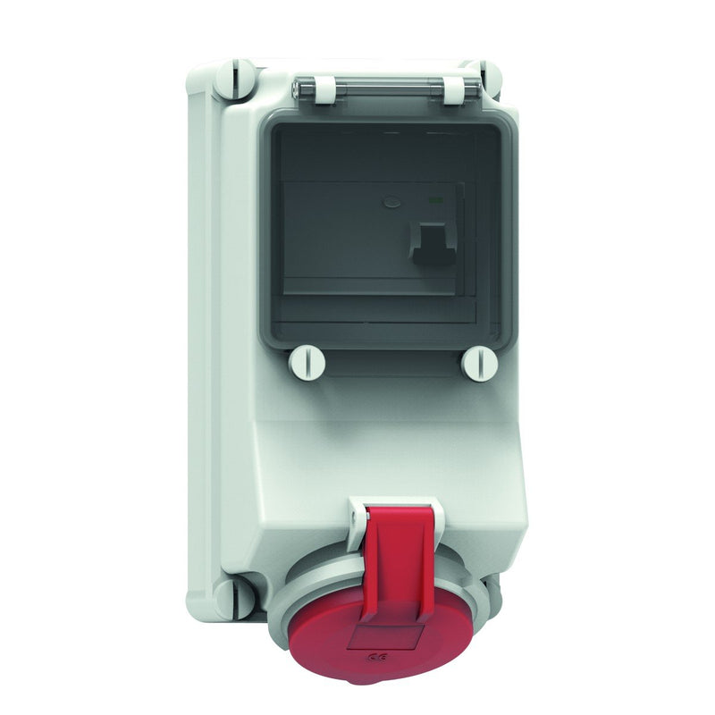 Bals Elektrotech - CEE-Steckdose abschaltbar, abgesichert (IEC 60309) Wandsteckdose abgesichert 15076 16A 5p 400V 6h IP44